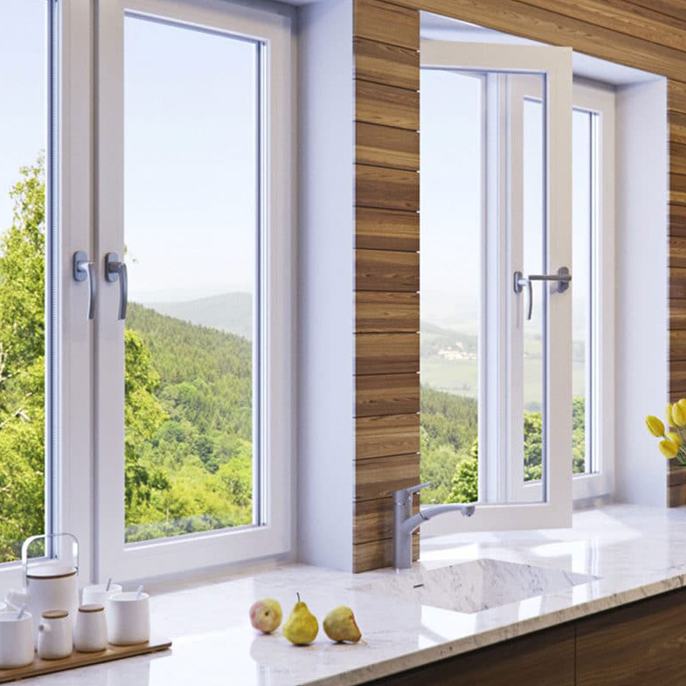 Finestre PVC termoisolanti a taglio termico ecobonus Installatori certificati a Broni